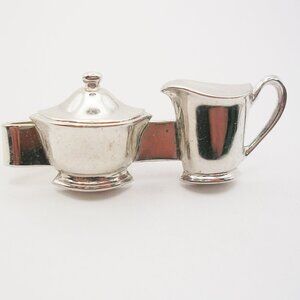 Vintage Creamer and Sugar Bowl Tie Clip Bar Men's Necktie Holder